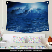 Thunderstorm In Sea Wall Art 55298119