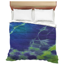 Tie And Dye In Blue, Purple & Green Hues Bedding 43121858