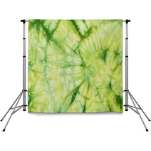 Tie And Dye In Green And Yellow  Hues Backdrops 43123440