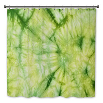 Tie And Dye In Green And Yellow  Hues Bath Decor 43123440
