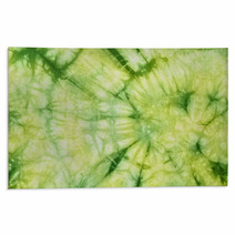 Tie And Dye In Green And Yellow  Hues Rugs 43123440