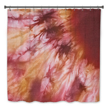 Tie And Dye In Orange And Red Hues Bath Decor 43124473
