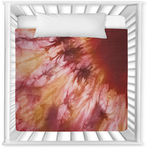 Tie And Dye In Orange And Red Hues Nursery Decor 43124473