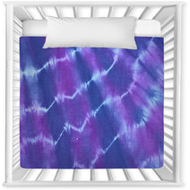 Tie And Dye In Purple, Blue And Pink Hues Nursery Decor 43123442