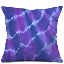 Tie And Dye In Purple, Blue And Pink Hues Pillows 43123442