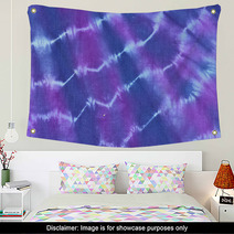 Tie And Dye In Purple, Blue And Pink Hues Wall Art 43123442