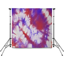 Tie And Dye In Purple, Red And White Hues Backdrops 43124470