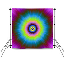 Tie-Dye In Blue Pink Yellow And Green Backdrops 62398513
