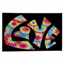 Tie Dyed Love Symbol Rugs 11615698