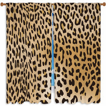Tiger Fur Texture Window Curtains 69933759