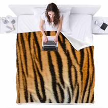 Tiger Skin Blankets 43655377