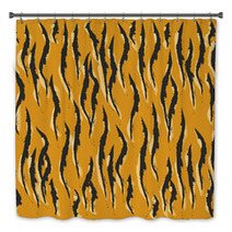 Tiger Skin Pattern Bath Decor 54044788