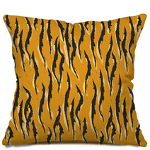 Tiger Skin Pattern Pillows 54044788