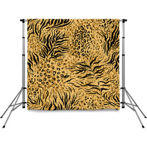 Tiger Skin Seamless Pattern Backdrops 56558531