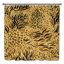 Tiger Skin Seamless Pattern Bath Decor 56558531