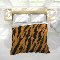 Tiger Stripes Skin Seamless Pattern Bedding 65512885