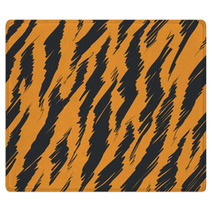 Tiger Stripes Skin Seamless Pattern Rugs 65512885