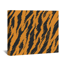 Tiger Stripes Skin Seamless Pattern Wall Art 65512885