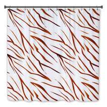 Tiger Wild Skin Fur Leather Seamless Pattern Background Bath Decor 60686171