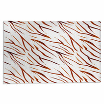 Tiger Wild Skin Fur Leather Seamless Pattern Background Rugs 60686171