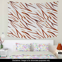 Tiger Wild Skin Fur Leather Seamless Pattern Background Wall Art 60686171