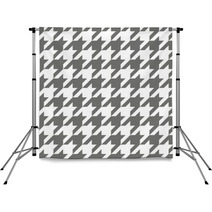 Tile Vector Houndstooth Brown And White Background Backdrops 65180881