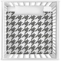 Tile Vector Houndstooth Brown And White Background Nursery Decor 65180881