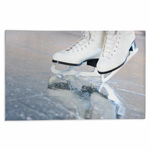 Tilted Natural Version Ice Skates With Reflection Rugs 38904872
