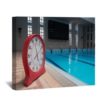 Timer Clock In A Swimming Pool Wall Art 71690407