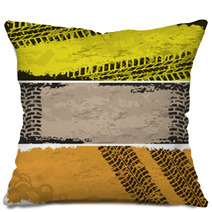 Tire Track Banners Pillows 36166642