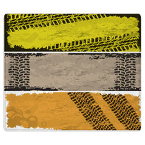 Tire Track Banners Rugs 36166642