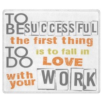 To Be Successful Quote Rugs 99944501