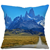 To Mountains Leads The Asphalt Road Pillows 62119528
