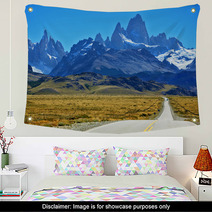 To Mountains Leads The Asphalt Road Wall Art 62119528