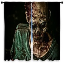 Toothy Zombie Window Curtains 89171303