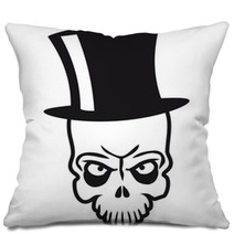 Top Hat Skull Pillows 54248758