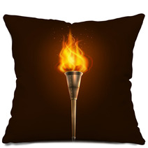 Torch Illustration Icon Poster Pillows 78626648