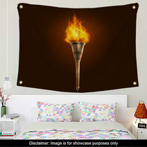 Torch Illustration Icon Poster Wall Art 78626648