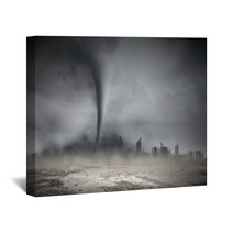 Tornado Above City Wall Art 59753520