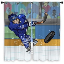 Toronto Ice Hockey Player Window Curtains 83349840