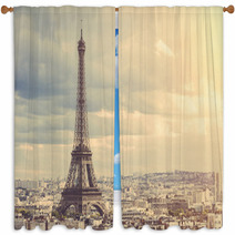 Tour Eiffel In Paris Window Curtains 67211214