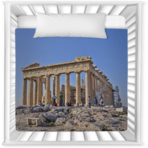 Tourists In Front Of Parthenon, Acropolis Athens, Greece Nursery Decor 63086172