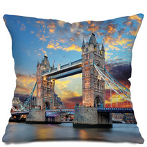 Tower Bridge In London, UK Pillows 61816288