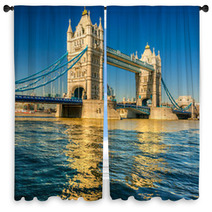 Tower Bridge, London, UK Window Curtains 58606770