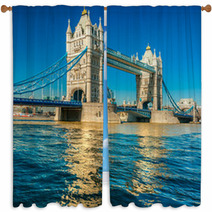 Tower Bridge, London, UK Window Curtains 61791887