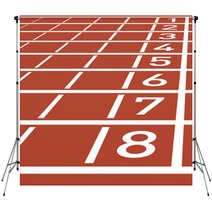 Track Lane Numbers Backdrops 52794706