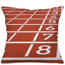 Track Lane Numbers Pillows 52794706