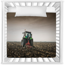 Tractor Plowing Field Nursery Decor 57632446