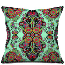 Traditional Ornamental Floral Paisley Bandanna Pillows 68411521