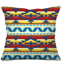 Traditional Pattern In Native American Style Pillows 39176134